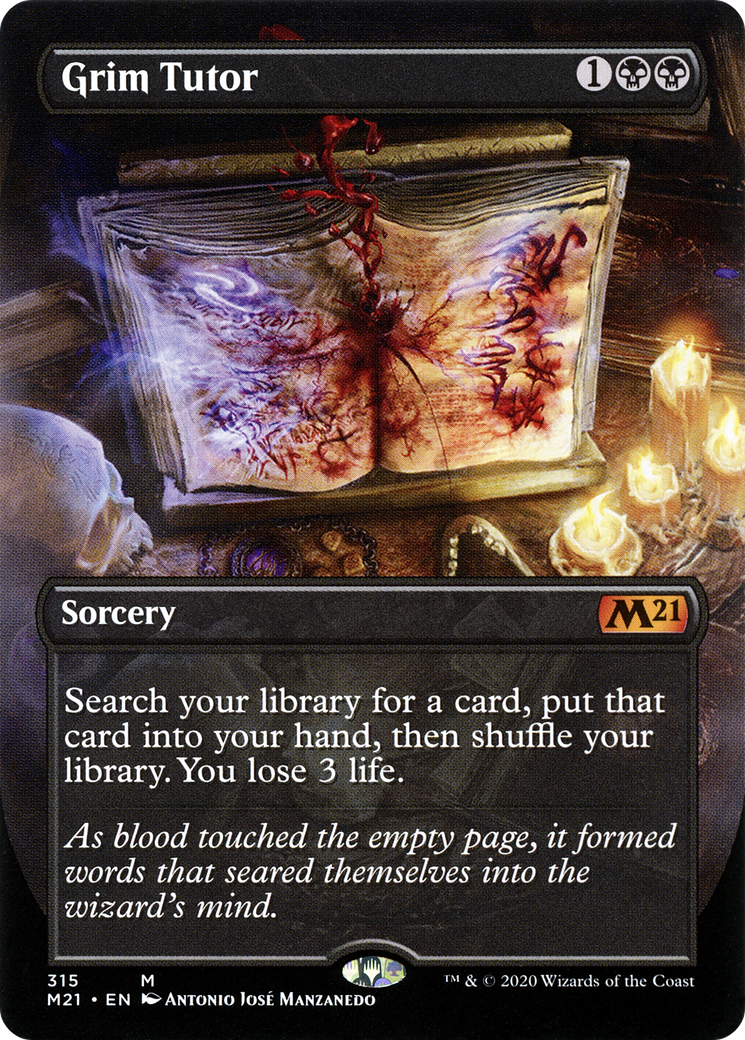 Grim Tutor (Art alternatif sans frontières) [Édition de base 2021] 