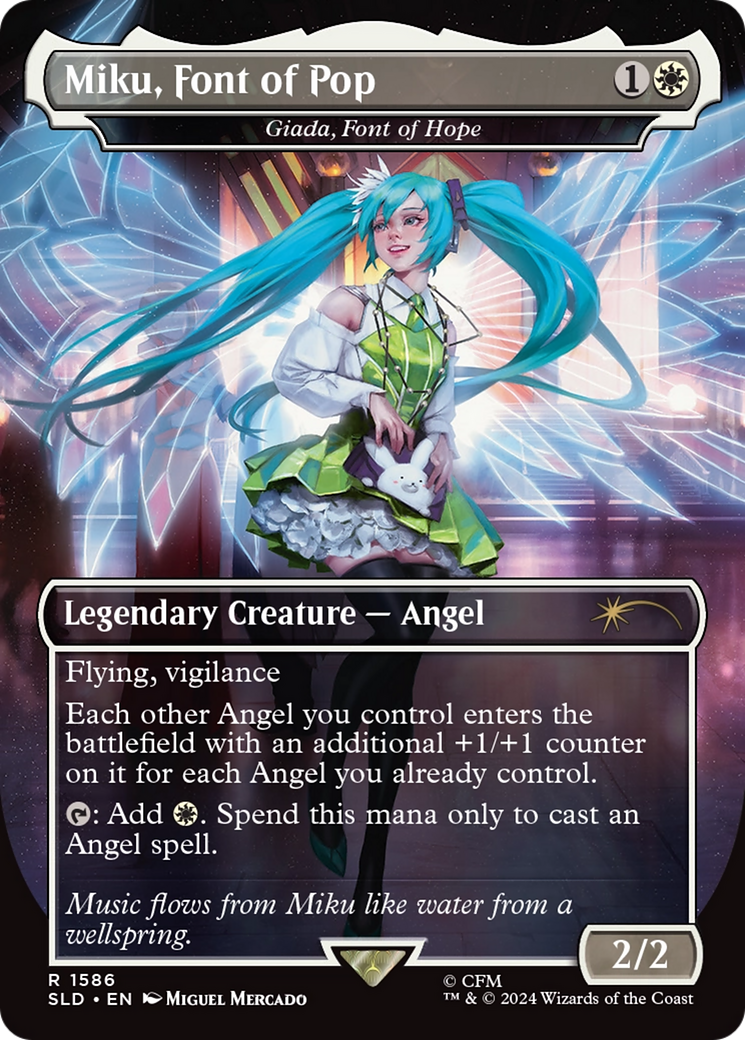 Miku, Font of Pop - Giada, Font of Hope (Rainbow Foil) [Secret Lair Drop Series] - Trinity Hobby