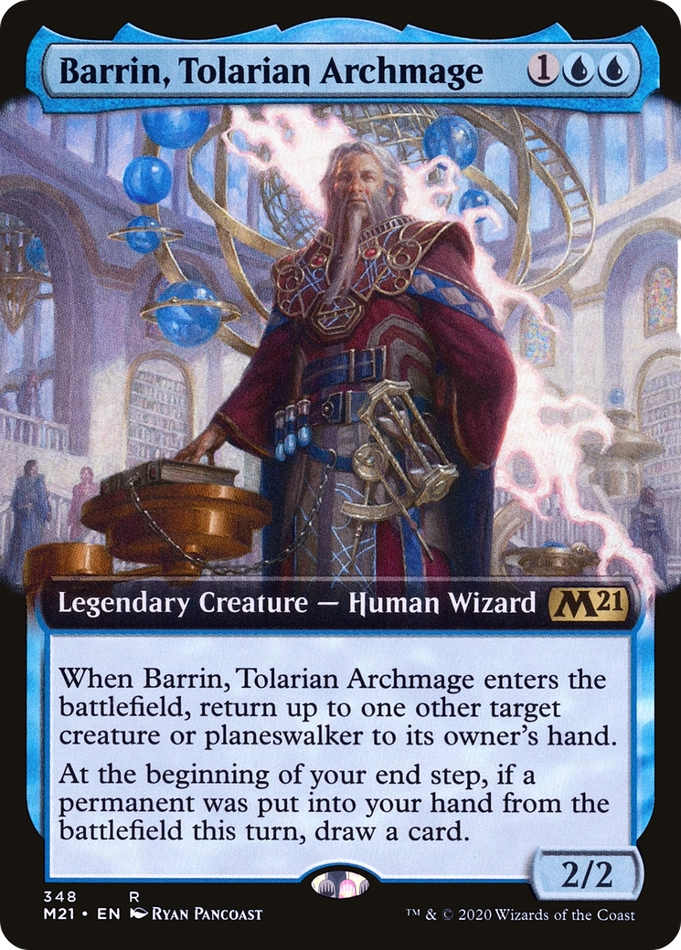 Barrin, Tolarian Archmage (Extended Art) [Core Set 2021] - Trinity Hobby
