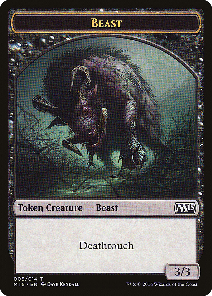 Beast Token (005/014) [Magic 2015 Tokens] - Trinity Hobby