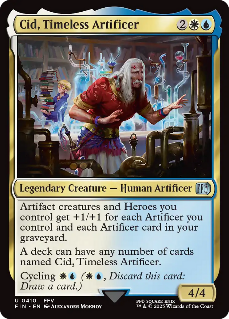 Cid, Timeless Artificer (0410)  [Foil]  (FIN-410) - [FINAL FANTASY] - Trinity Hobby