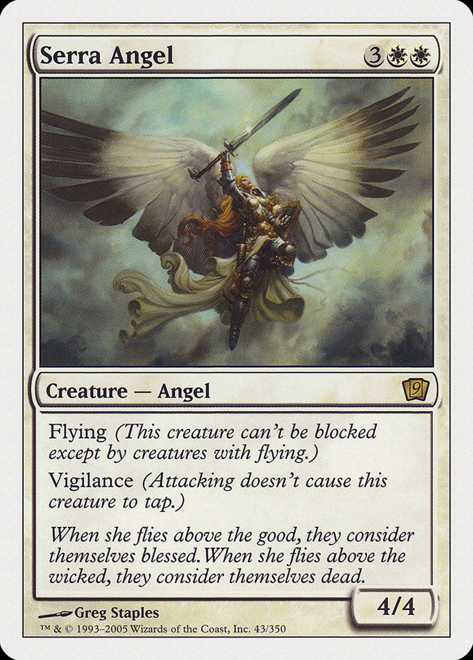 Serra Angel (9th Edition) [Oversize Cards] - Trinity Hobby