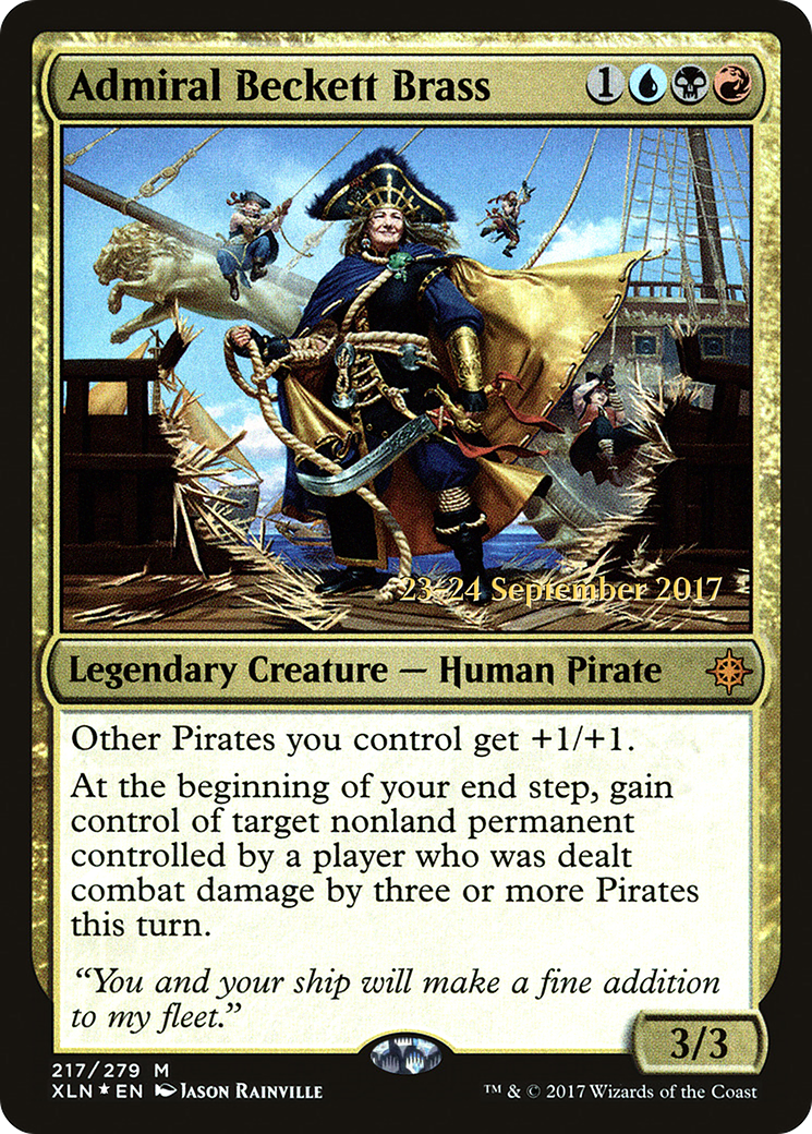 Admiral Beckett Brass [Ixalan Prerelease Promos] - Trinity Hobby