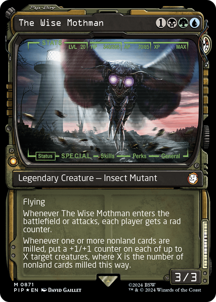The Wise Mothman (Showcase) (Surge Foil) [Fallout] - Trinity Hobby