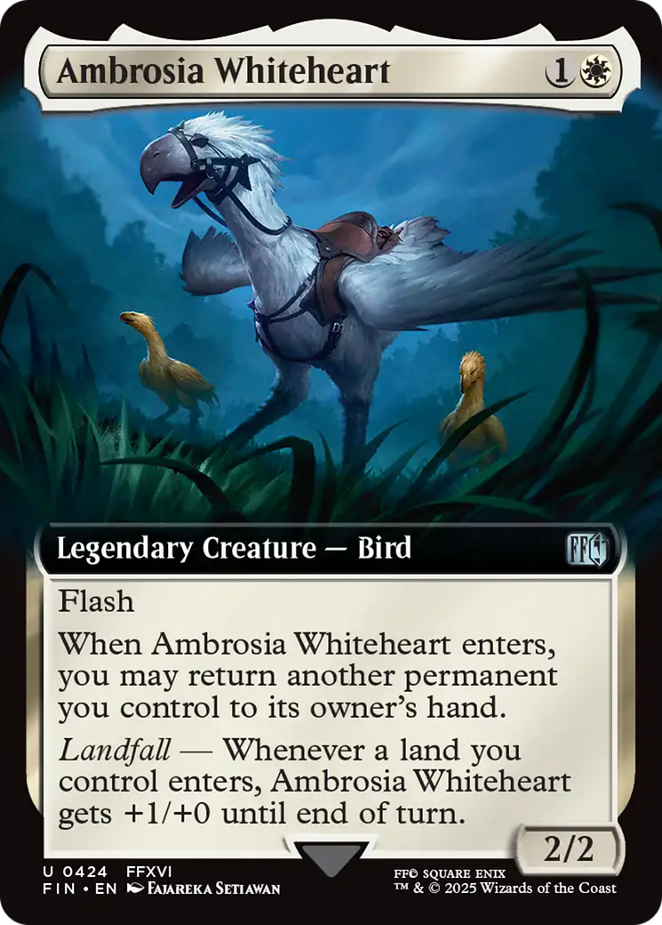 Ambrosia Whiteheart  [Foil]  (FIN-424) - [FINAL FANTASY]: (Extended Art) - Trinity Hobby