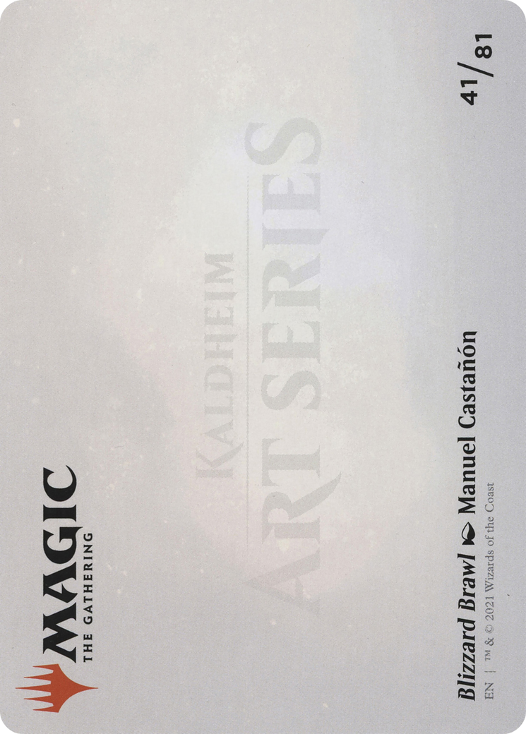 Blizzard Brawl Art Card  (ASKHM-041) - [Art Series: Kaldheim] (Borderless) - Trinity Hobby