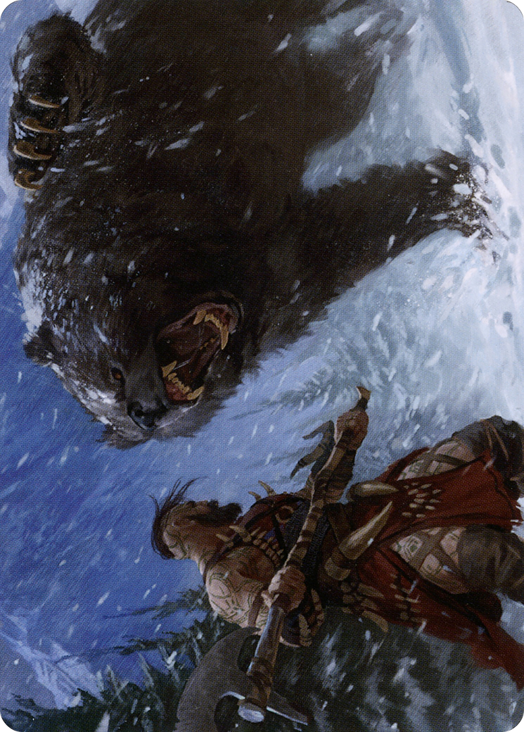 Blizzard Brawl Art Card  (ASKHM-041) - [Art Series: Kaldheim] (Borderless) - Trinity Hobby