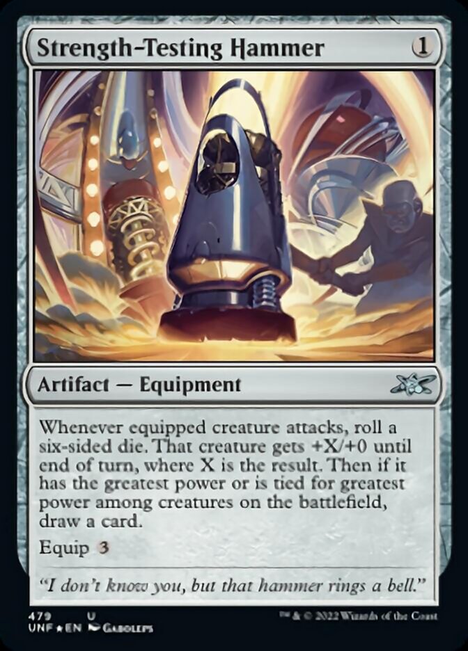 Strength-Testing Hammer (Galaxy Foil) [Unfinity] - Trinity Hobby