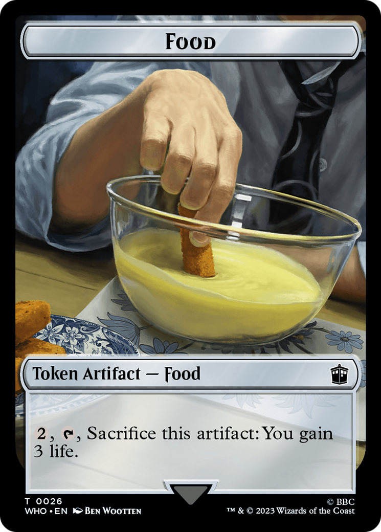 Dalek // Food (0026) Double-Sided Token [Doctor Who Tokens] - Trinity Hobby