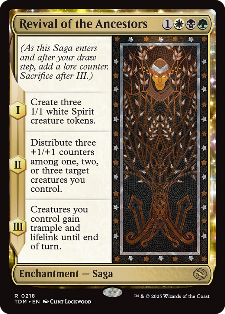 Revival of the Ancestors  (TDM-218) - [Tarkir: Dragonstorm]: (enchantment) - Trinity Hobby