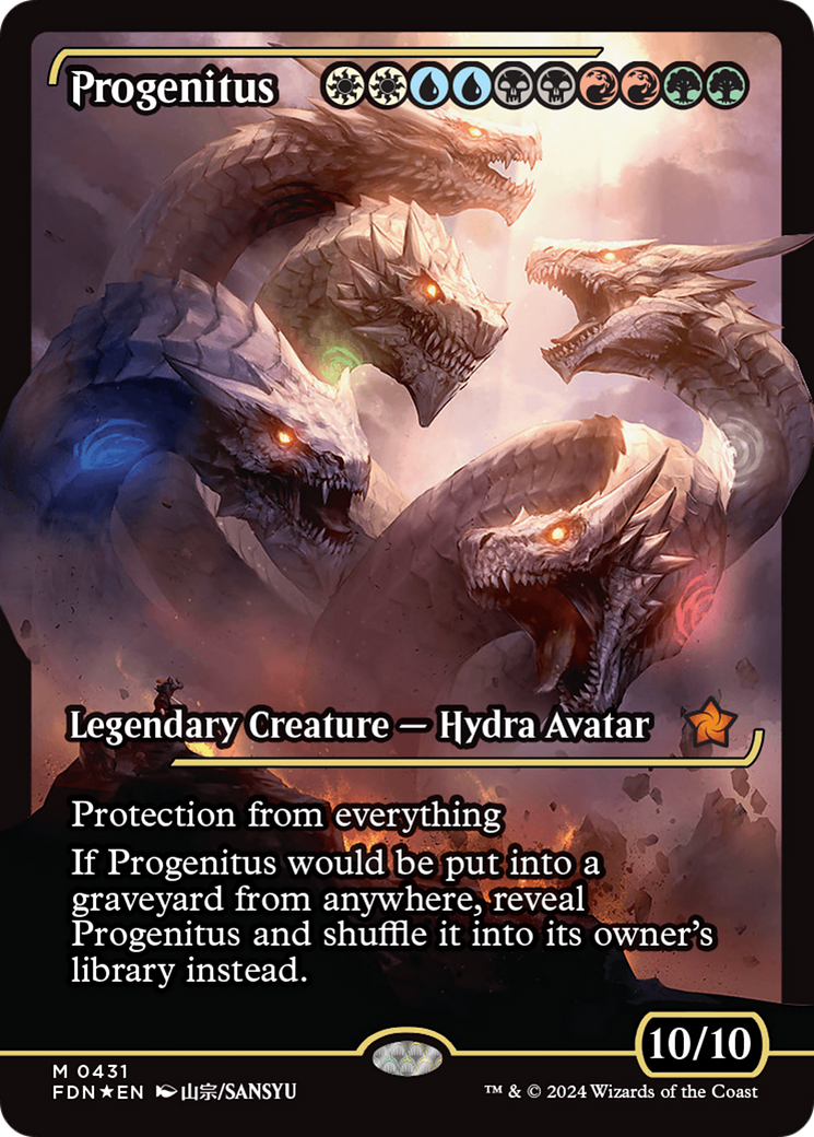 Progenitus (Showcase) [Foundations] - Trinity Hobby