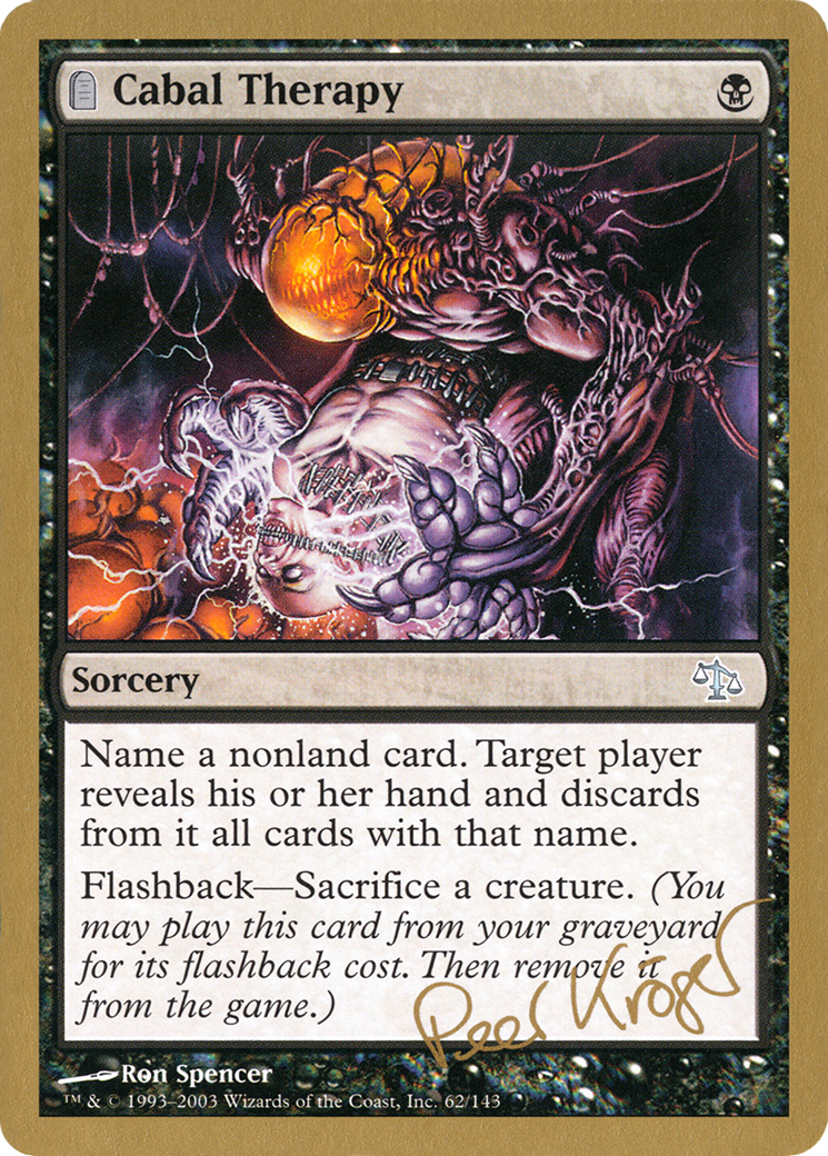 Cabal Therapy (Peer Kroger) [World Championship Decks 2003] - Trinity Hobby