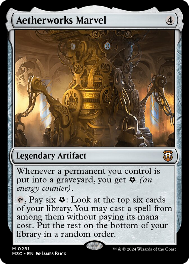 Aetherworks Marvel (Ripple Foil) [Modern Horizons 3 Commander] - Trinity Hobby