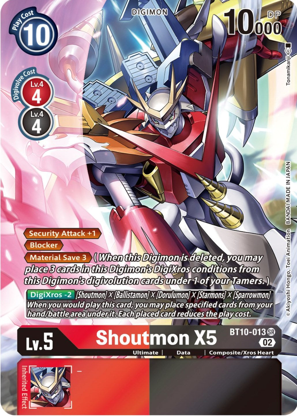 Shoutmon X5 [BT10-013] (Alternate Art) [Xros Encounter] - Trinity Hobby