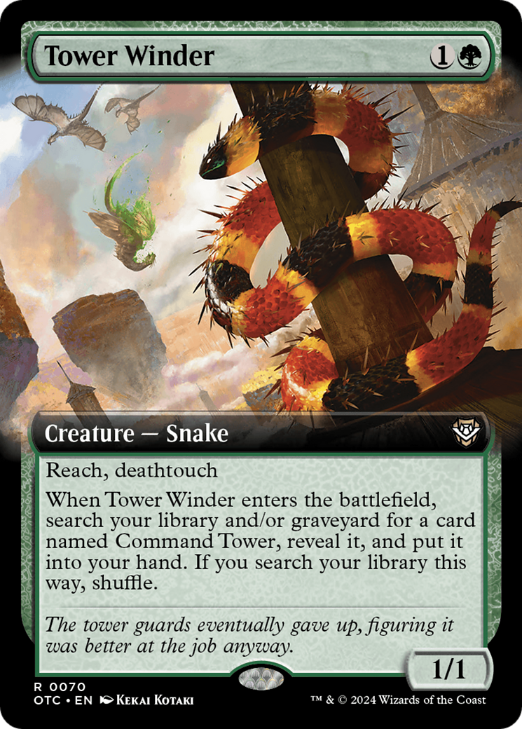 Tower Winder (Extended Art) [Outlaws of Thunder Junction Commander] - Trinity Hobby