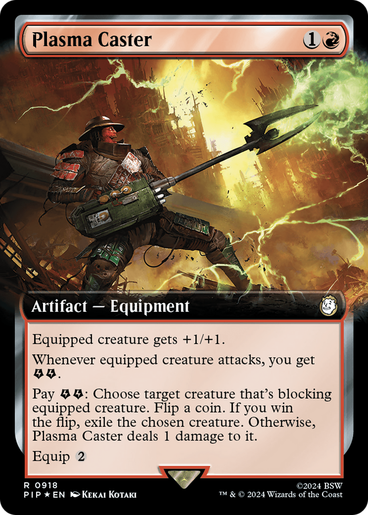 Plasma Caster (Extended Art) (Surge Foil) [Fallout] - Trinity Hobby