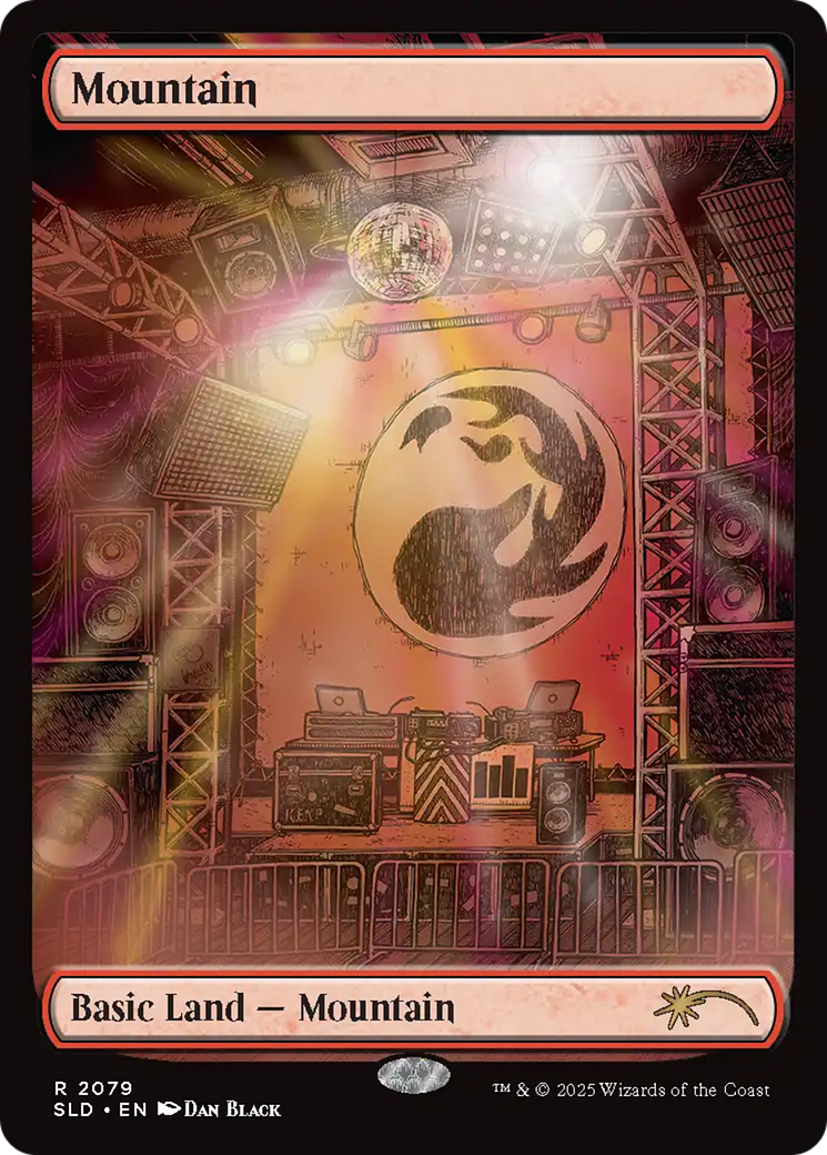 Mountain  [Foil]  (SLD-2079) - [Secret Lair Drop] (Borderless) - Trinity Hobby