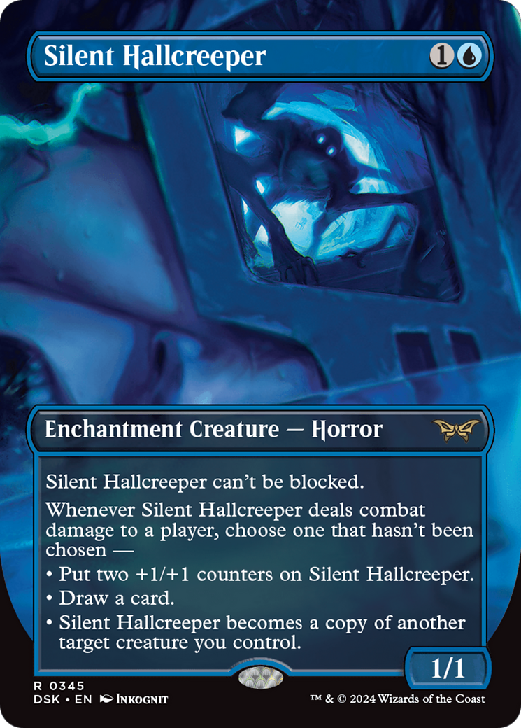 Silent Hallcreeper (Borderless) [Duskmourn: House of Horror] - Trinity Hobby