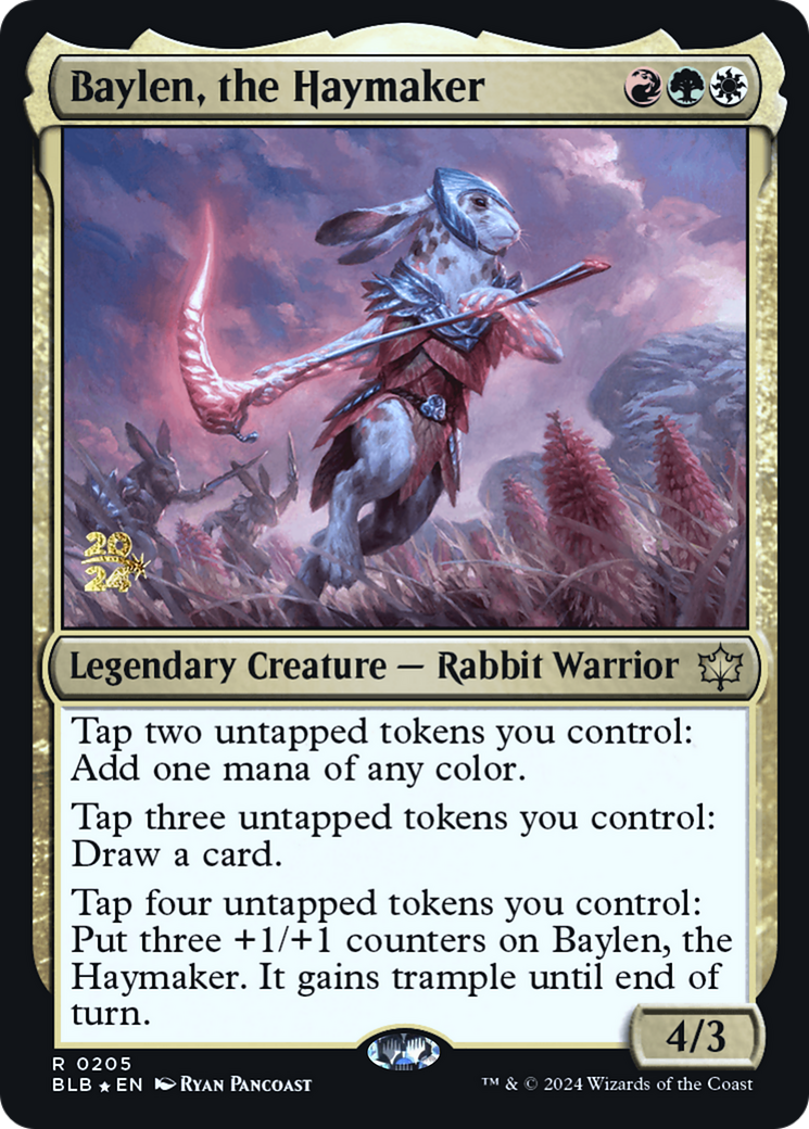 Baylen, the Haymaker [Bloomburrow Prerelease Promos] - Trinity Hobby