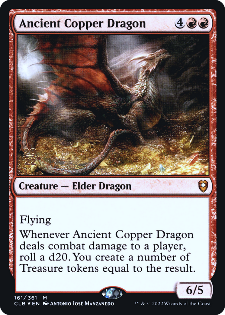 Ancient Copper Dragon [Commander Legends: Battle for Baldur's Gate Prerelease Promos] - Trinity Hobby