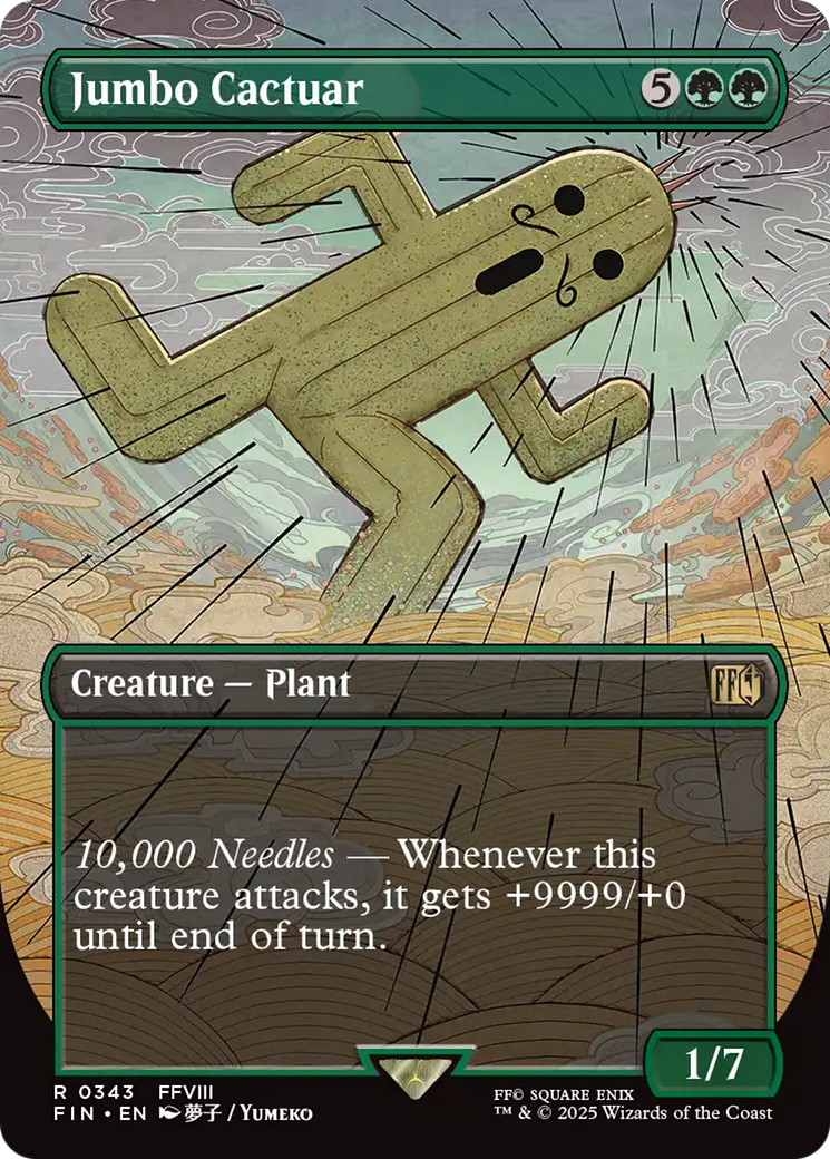 Jumbo Cactuar (Borderless)  (FIN-343) - [FINAL FANTASY] (Borderless) - Trinity Hobby