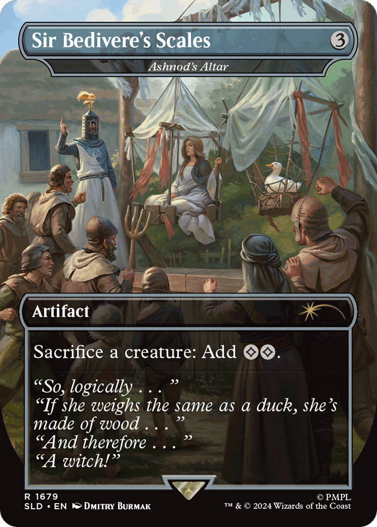 Ashnod's Altar (SLD-1679) - [Secret Lair Drop] / Sir Bedivere's Scales (Borderless) Foil - Trinity Hobby