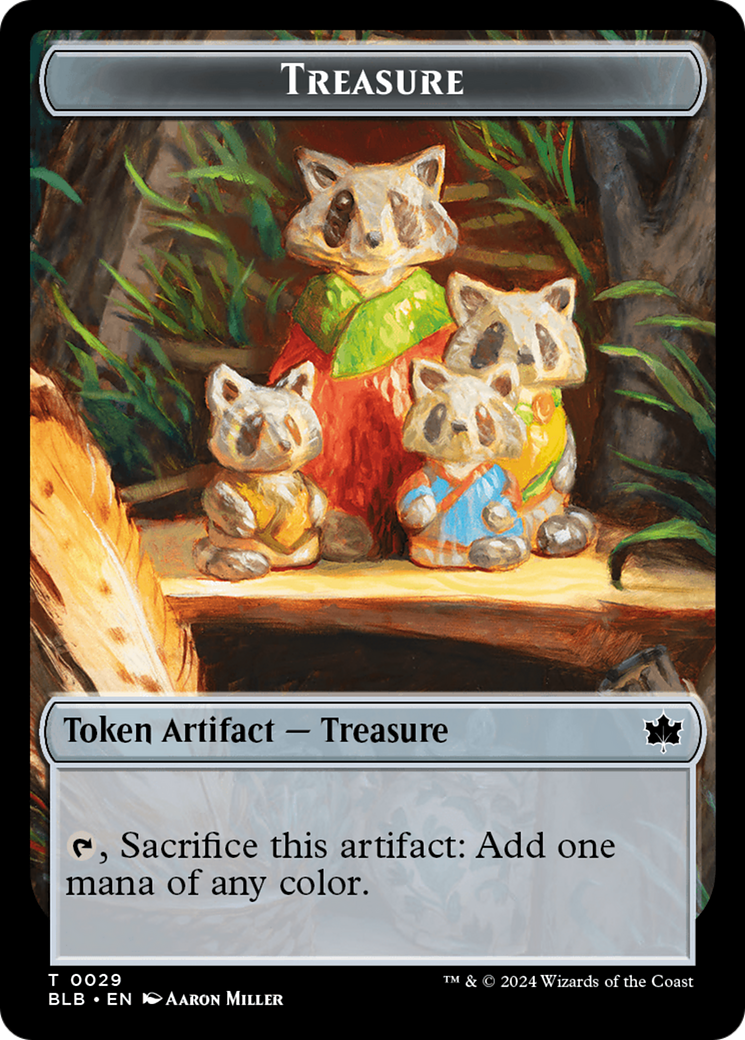 Treasure  (BLB-029) - [Bloomburrow Tokens] - Trinity Hobby