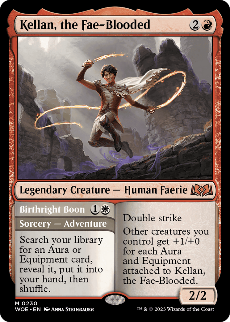 Kellan, the Fae-Blooded // Birthright Boon [Wilds of Eldraine] - Trinity Hobby