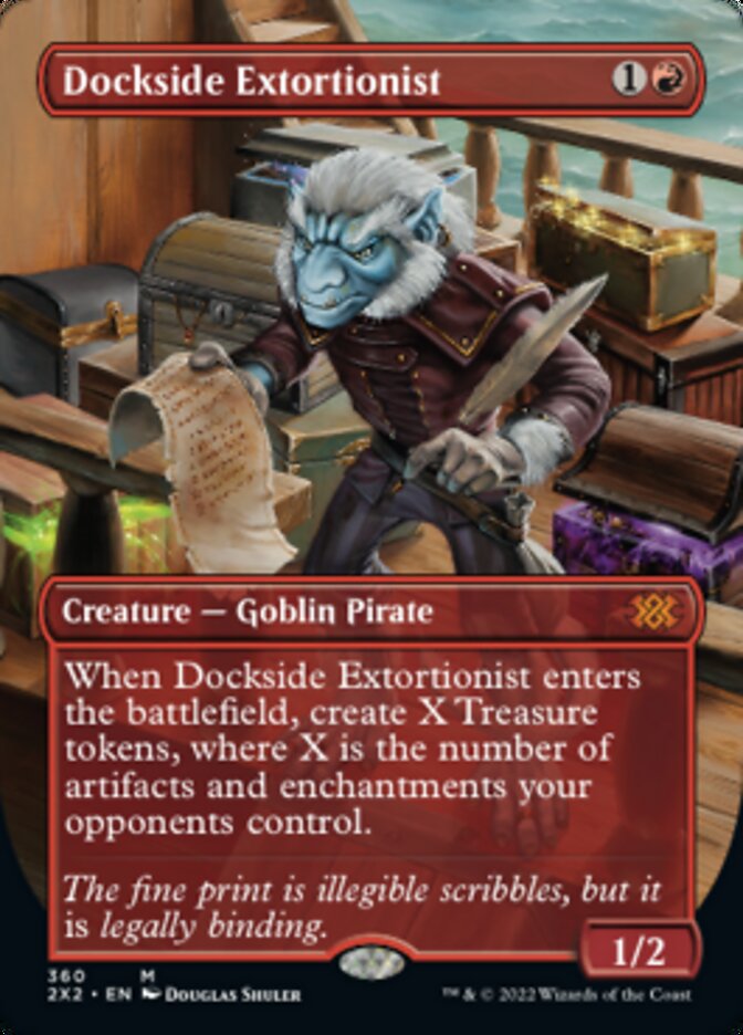 Dockside Extortionist (Borderless Alternate Art) [Double Masters 2022] - Trinity Hobby