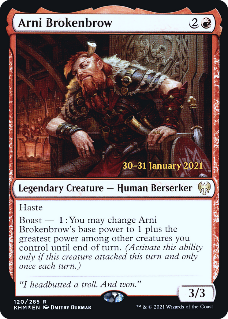 Arni Brokenbrow [Kaldheim Prerelease Promos] - Trinity Hobby