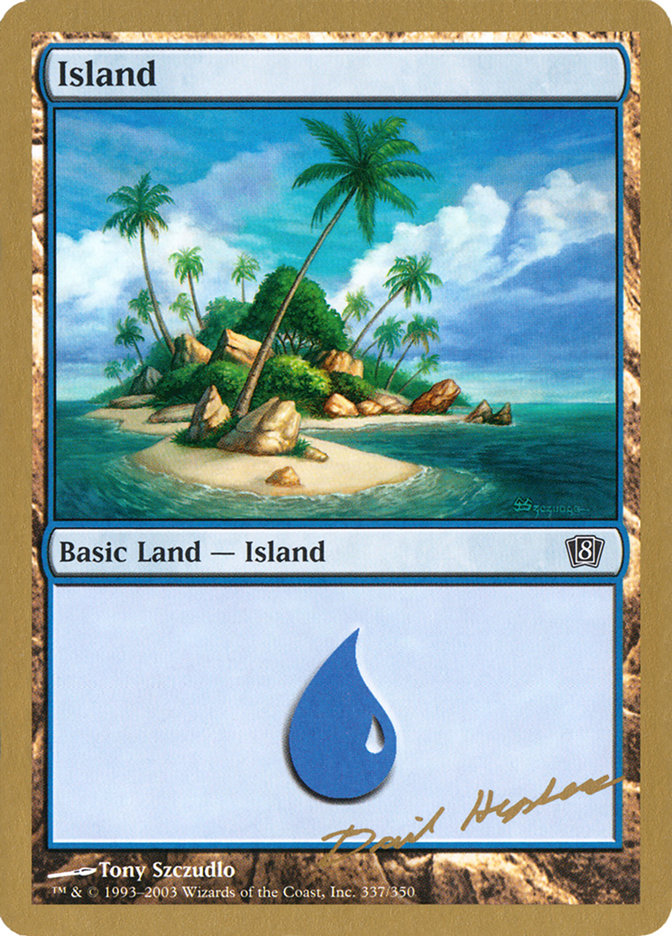 Island (dh337) (Dave Humpherys) [World Championship Decks 2003] - Trinity Hobby