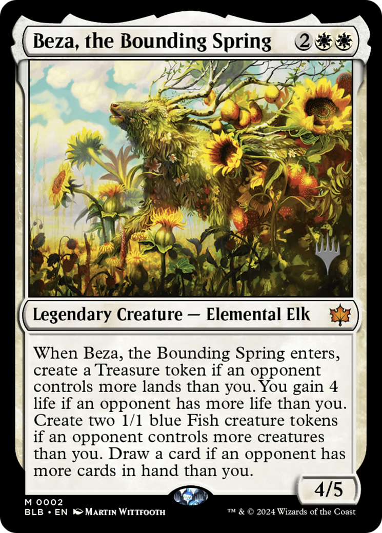 Beza, the Bounding Spring (Promo Pack) [Bloomburrow Promos] - Trinity Hobby