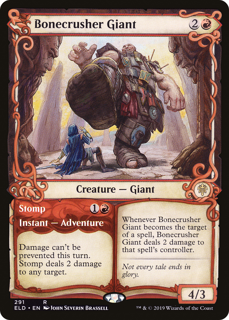 Bonecrusher Giant // Stomp (Showcase) [Throne of Eldraine] - Trinity Hobby
