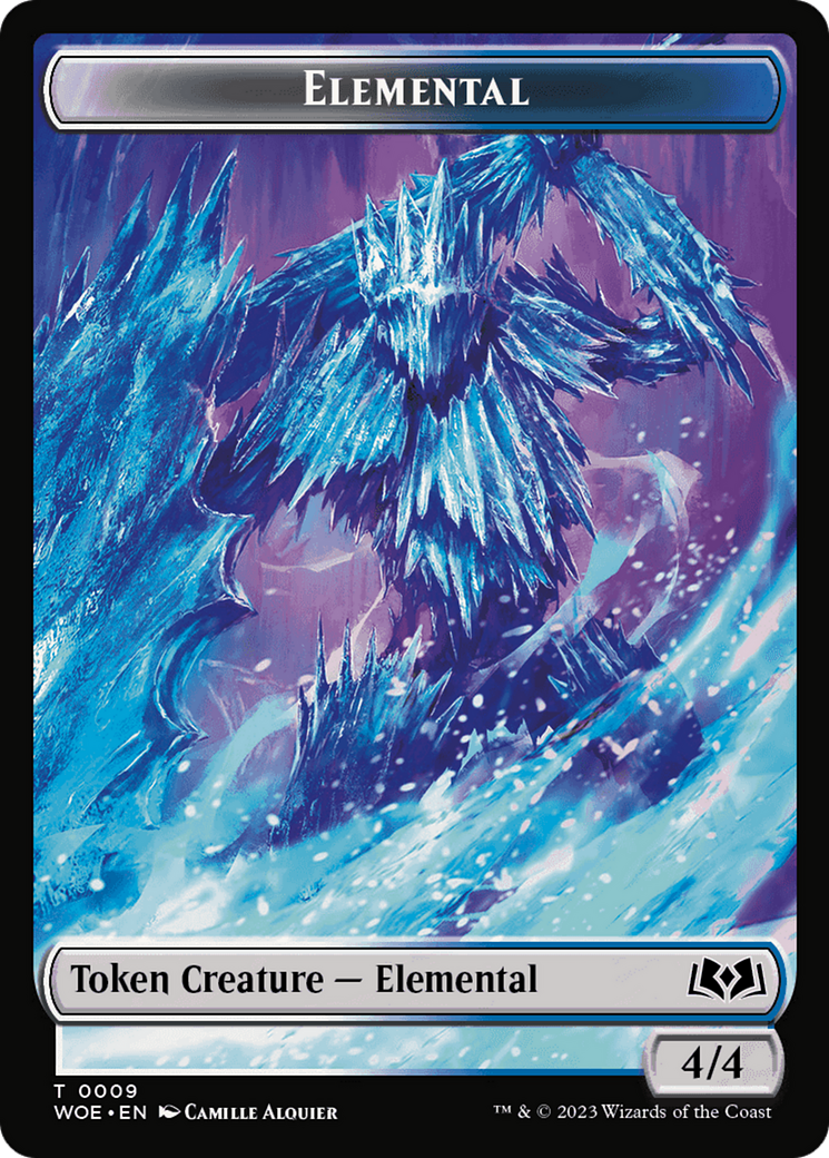 Elemental // Food (0012) Double-Sided Token [Wilds of Eldraine Tokens] - Trinity Hobby