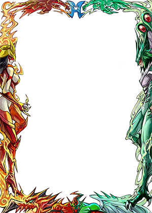 Manamoon Flame Wing Fusion Border Oversleeves (100 JP) (Limit 1 Per Customer) - Trinity Hobby