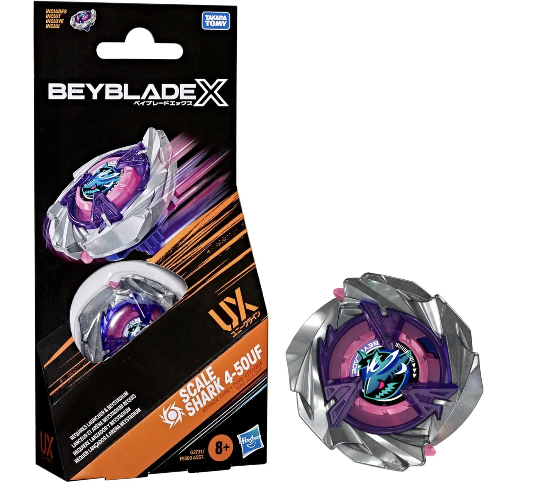 (LIMIT 1) HASBRO Beyblade X Scale Shark 4-50UF - Trinity Hobby