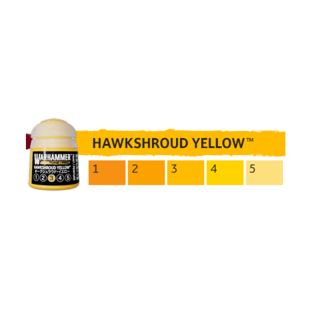 Warhammer Tone Pro: Hawkshroud Yellow (Set of 5) - Trinity Hobby