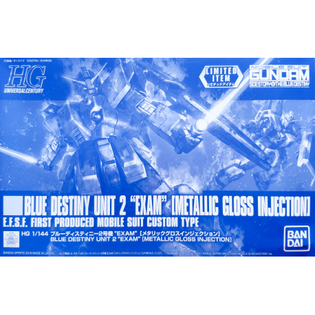 HG UC Blue Destiny Unit 2 EXAM (Metallic Gloss Injection)