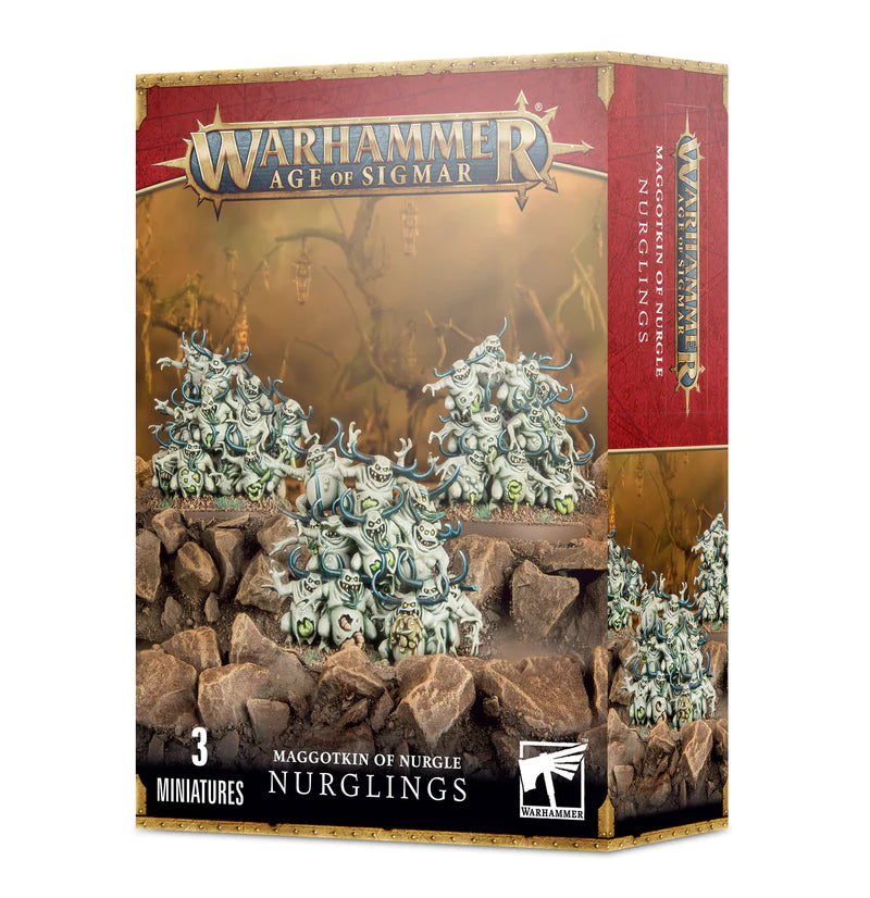 40k/Age of Sigmar: MAGGOTKIN OF NURGLE: NURGLINGS - Trinity Hobby