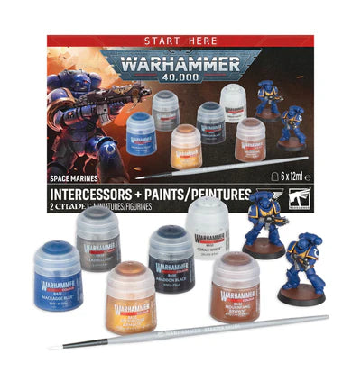 [Pre-Order] Warhammer 40K: Space Marine Intercessors + Paints Set [Jul 25, 2026]