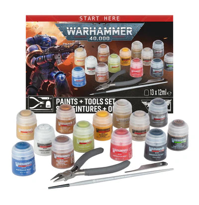 [Pre-Order] Warhammer 40K: Paints + Tools Set [Jul 25, 2026]