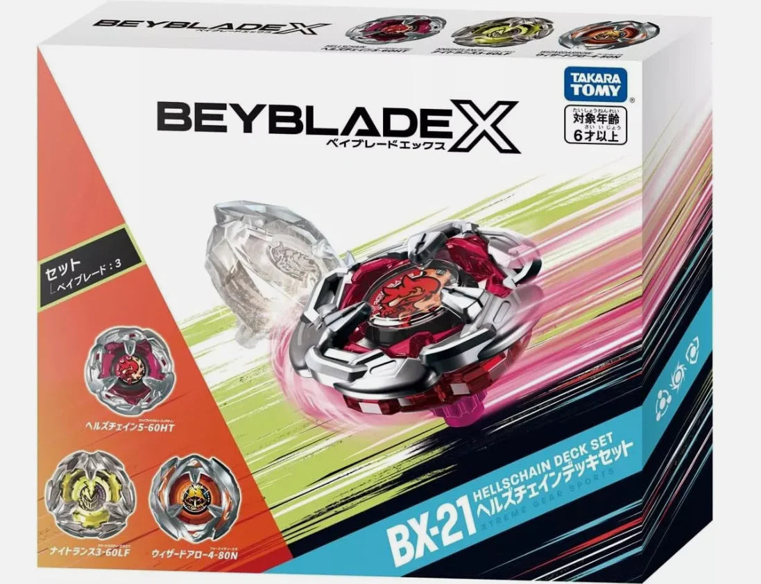 BEYBLADE X BX-21 Hellschain Deck Set - Trinity Hobby