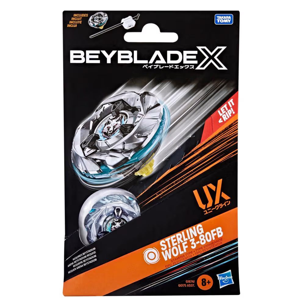 HASBRO Beyblade X Sterling Wolf 3-80FB UX Starter Pack Set - Trinity Hobby