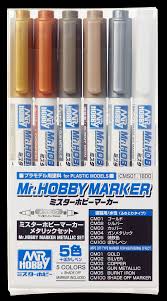Gundam Marker Set - Mr. HOBBY MARKER METALLIC SET - Trinity Hobby