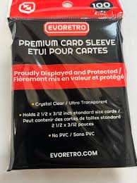 EVORETRO: Premium Card Sleeves (100CT) for Pokemon or Sports Cards (Standard Size) - Trinity Hobby