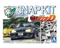Aoshima 1/32 SNAP KIT #CM-4 Initial D Nakazato's GT-R - Trinity Hobby