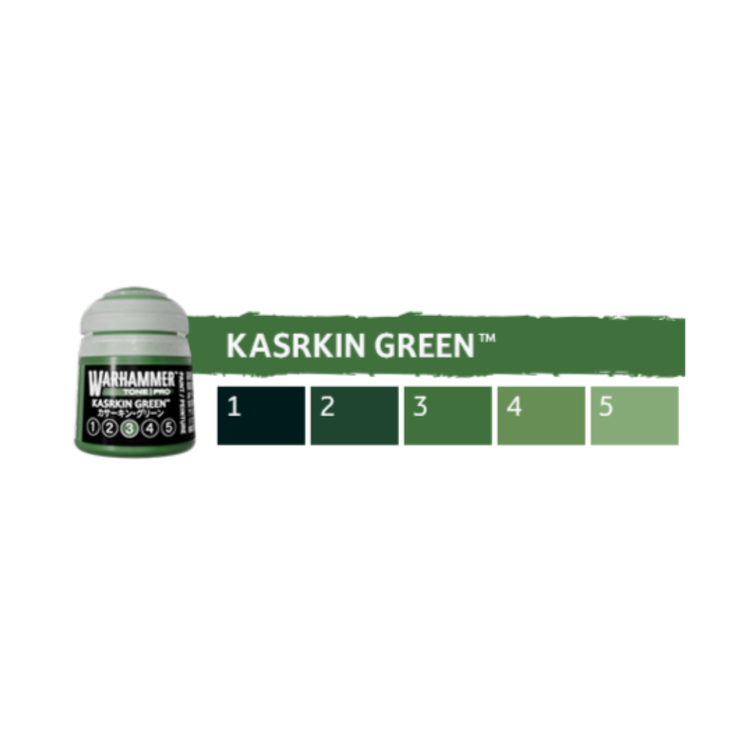 Warhammer Tone Pro: Kasrkin Green (Set of 5) - Trinity Hobby