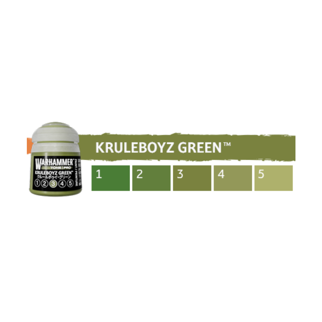 Warhammer Tone Pro: Kruleboyz Green (Set of 5) - Trinity Hobby