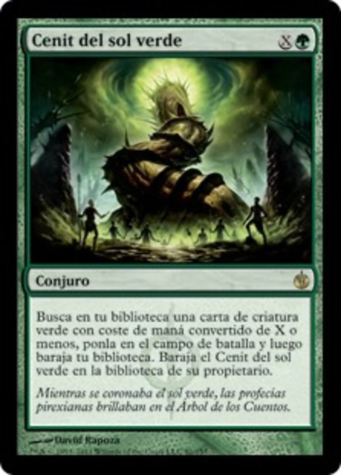 (ES) Green Sun's Zenith [Mirrodin Besieged] (Foreign Language) - Trinity Hobby