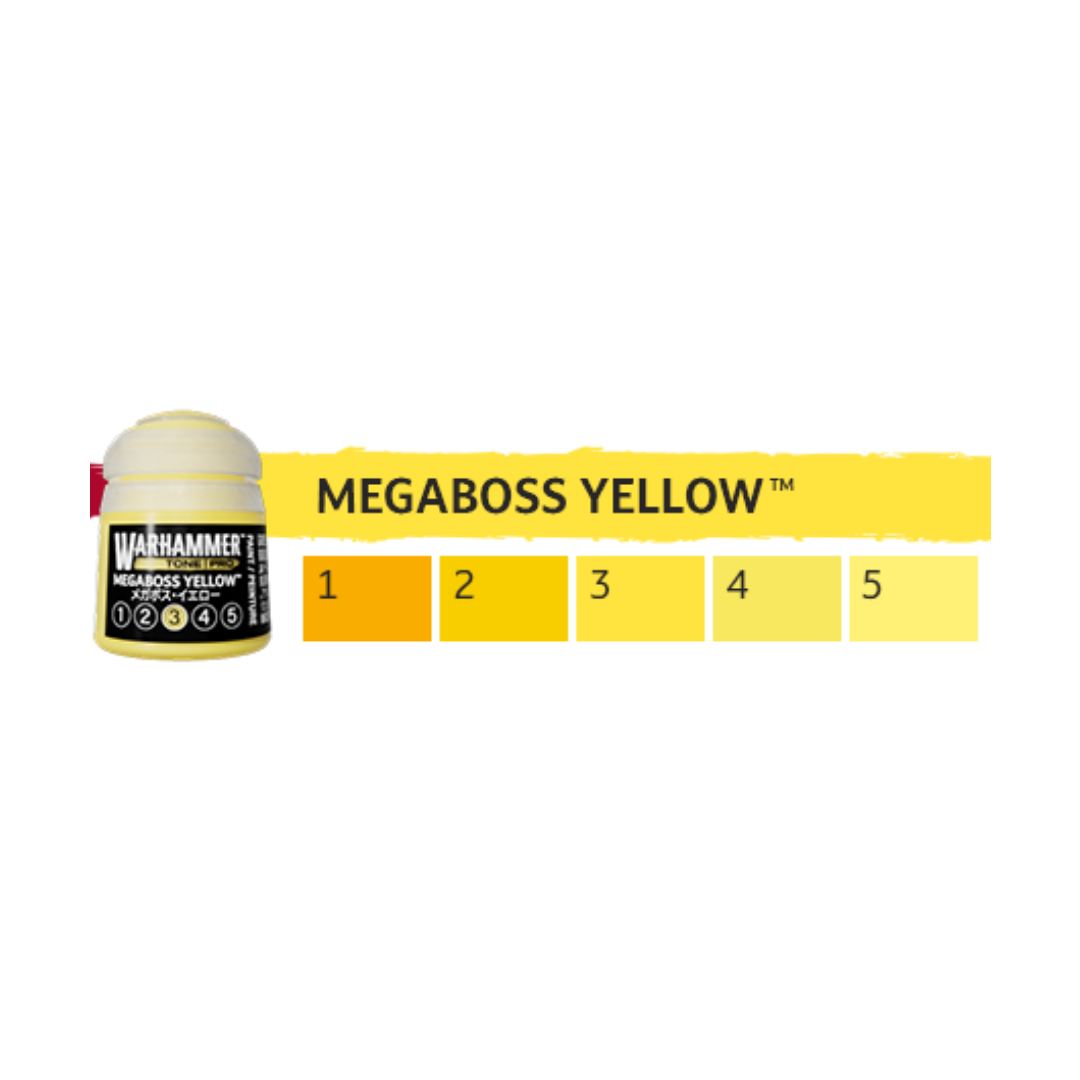 Warhammer Tone Pro: Megaboss Yellow (Set of 5) - Trinity Hobby